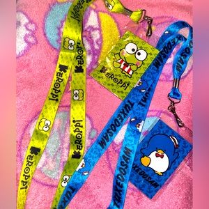 New Sanrio’s Keroppi and Tuxedo Sam Lanyards, Card Holders